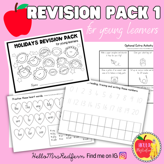 Revision Pack 1 for Young Learners