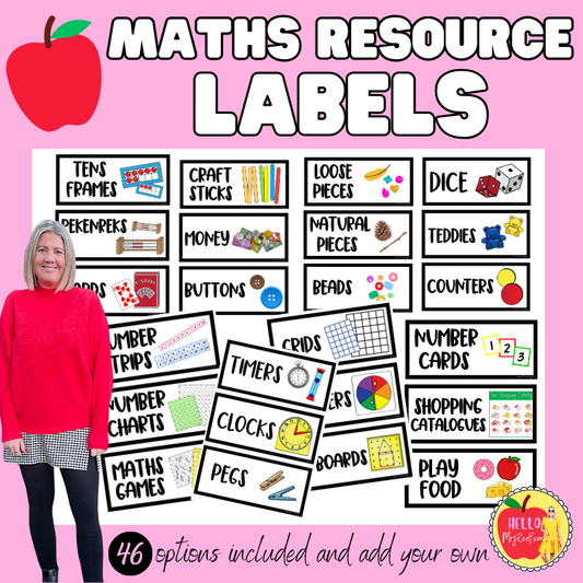 Mathematics Resource Labels
