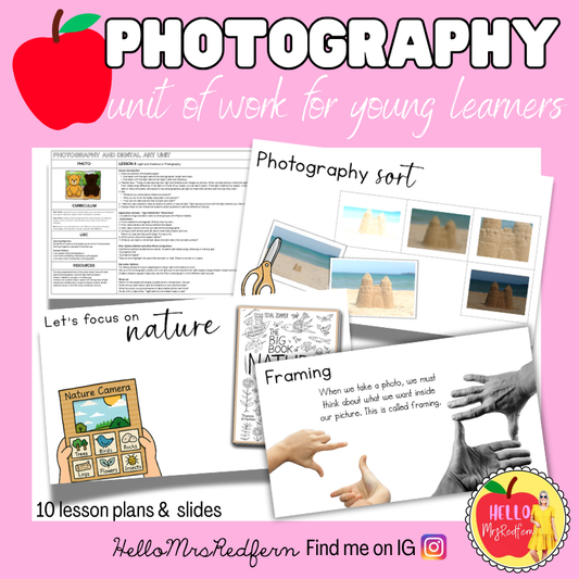 10 Lesson Photography & Art Unit for K–2