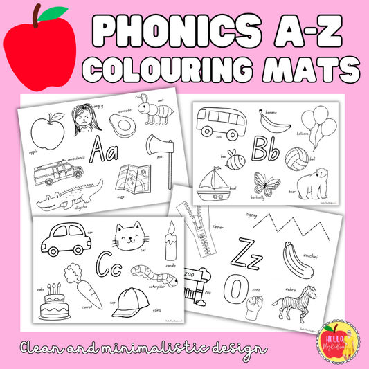A-Z Phonics Colouring Mats