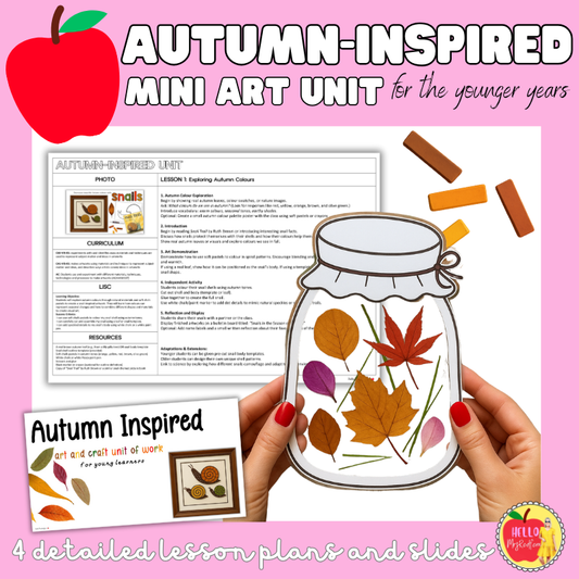 Autumn/Fall Mini Art Unit for Younger Grades