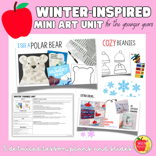 Winter Mini Art Unit for Younger Grades