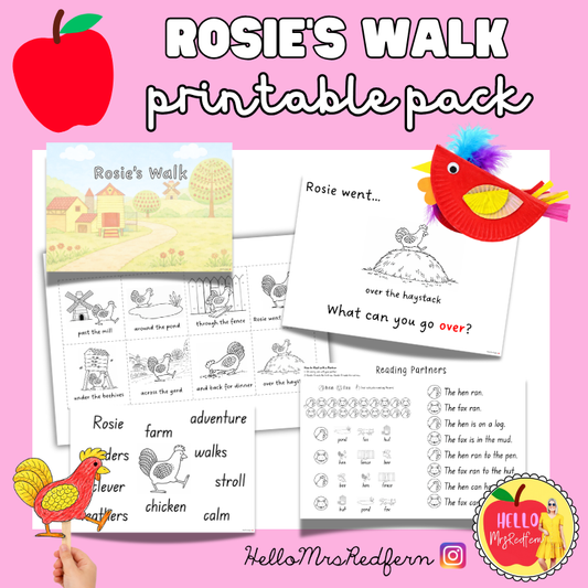 Rosie’s Walk Activities - Sequencing, Craft & Literacy Pack
