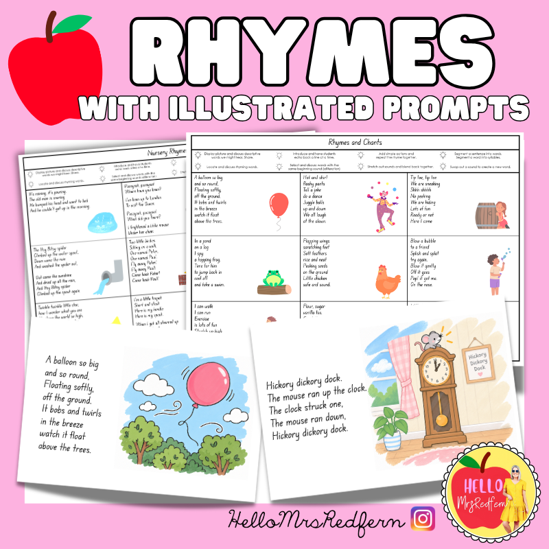 Nursery Rhymes & Chants | Phonological Awareness Visuals