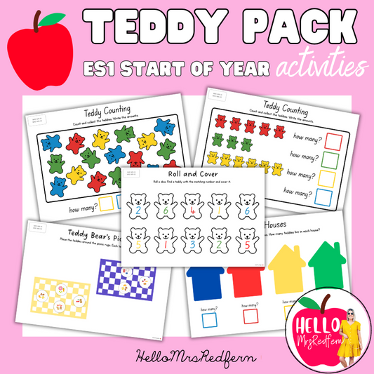 Teddy Bear Pack - Early Kindergarten/Prep Activities