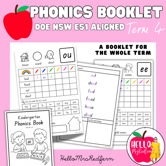 Term 4 Kindergarten Phonics Booklet - NSW Aligned (ES1)
