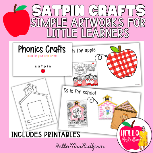 SATPIN Phonics Crafts | Hands-On Letter Sound Activities for Beginning Readers
